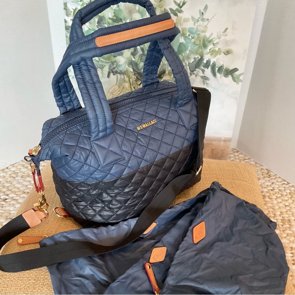 MZ Wallace Medium Sutton Navy/Black EUC